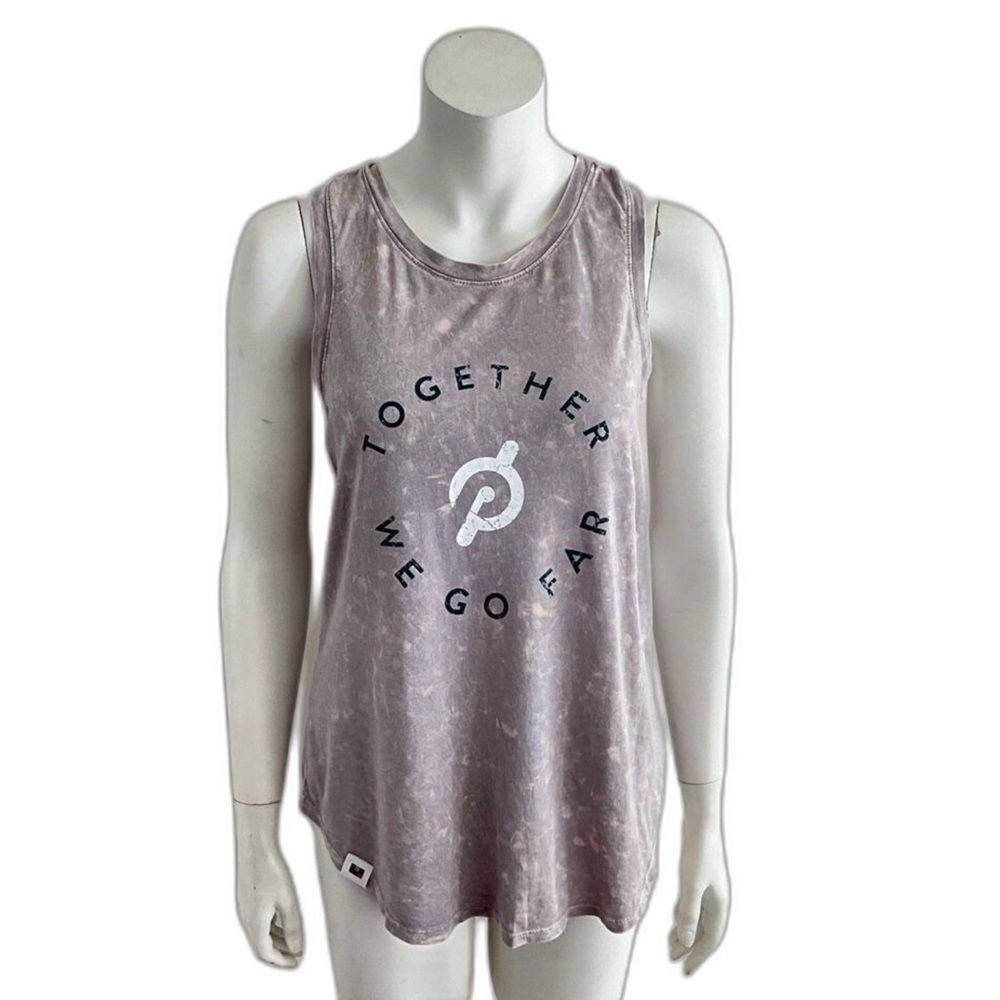 Peloton Flow Racer Tank Washed Silver Racerback M - Picture 2 of 10